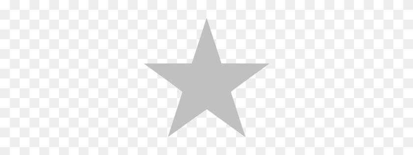 256x256 Icono De Estrella De Plata - Estrella De Plata Png