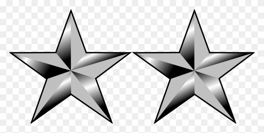 800x373 Silver Two Star Tattoo Bald Runner - Silver Stars PNG