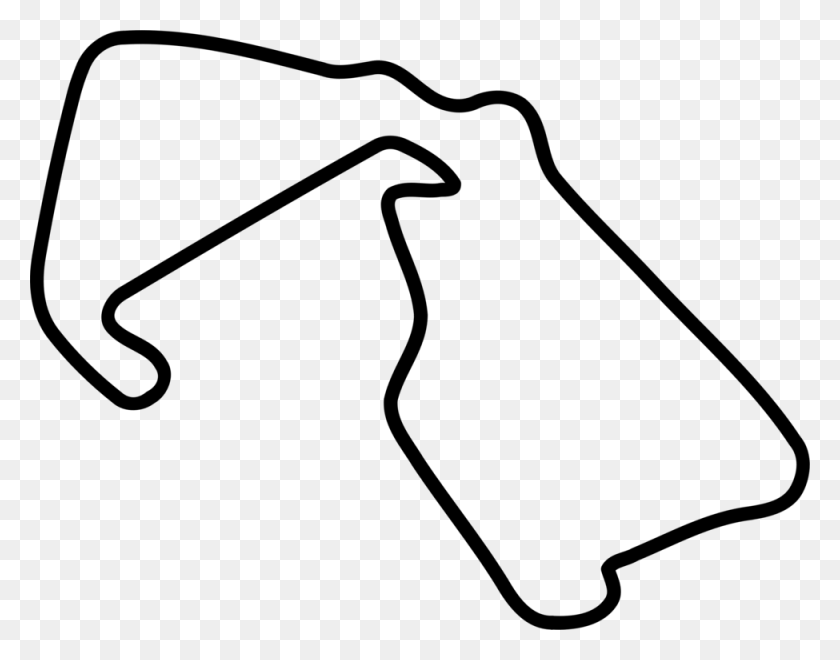 975x750 Silverstone Circuit Fia Formula One World Championship Race - Race Track Clipart