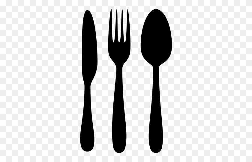 306x480 Silverware, Cutlery, Spoon, Fork Cricut Adventures - Plate And Utensils Clipart