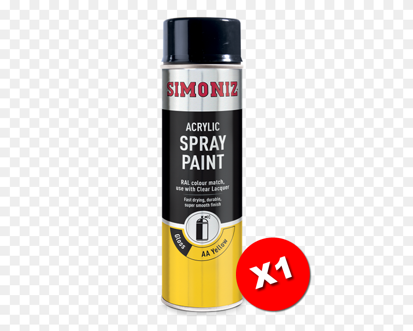 440x613 Simoniz Aa Van Gloss Yellow Acrylic Aerosol Spray Paint - Spray Paint Can PNG