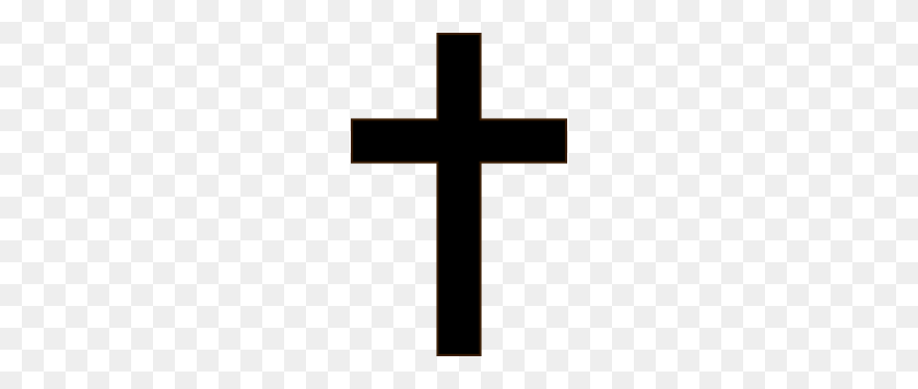 198x296 Простой Черный Крест Картинки - Распятие Клипарт Черный И Белый