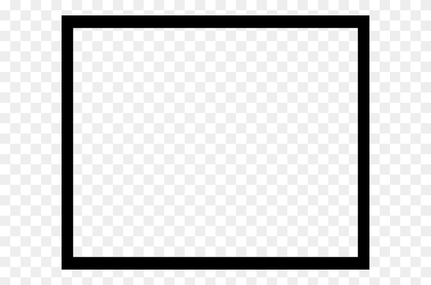 600x495 Simple Black Frame Clip Art - Simple Frame Clipart