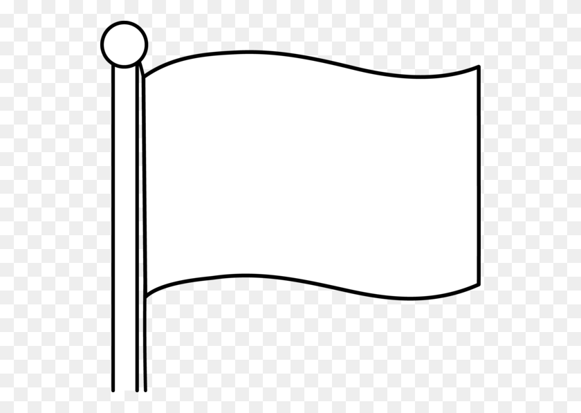 550x537 Diseño De Bandera En Blanco Simple - Clipart De Banderas Del Mundo
