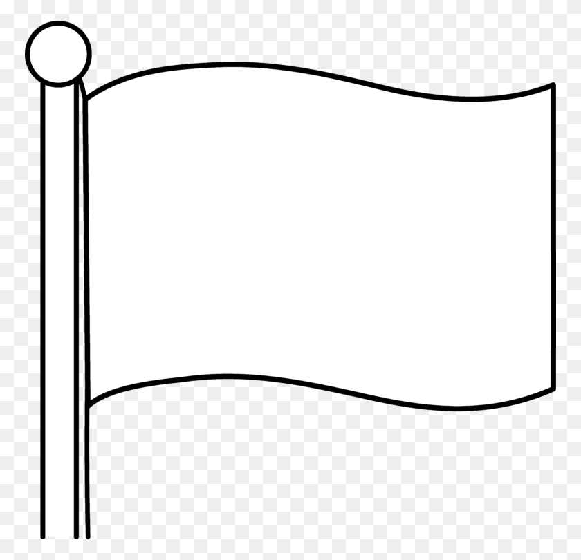 768x750 Diseño De Bandera En Blanco Simple Clipart Gratis - Bandera De Fútbol Clipart