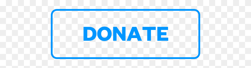 500x167 Simple Blue Outline Donate Button Transparent Png - Donate PNG