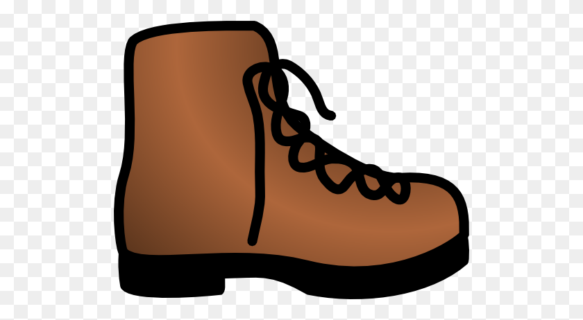512x402 Simple Brown Boot Clipart - Shoe Store Clipart