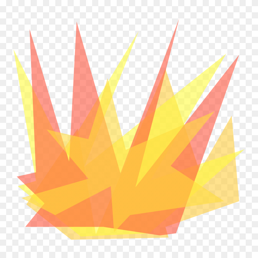 2400x2400 Simple Cartoon Explosion Icons Png - Nuclear Explosion PNG