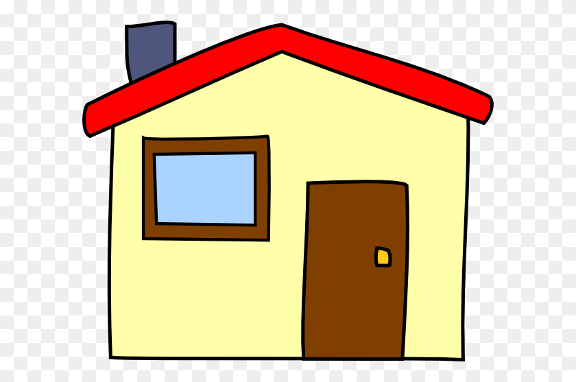 600x497 Simple Cartoon House Clip Art - Small House Clipart
