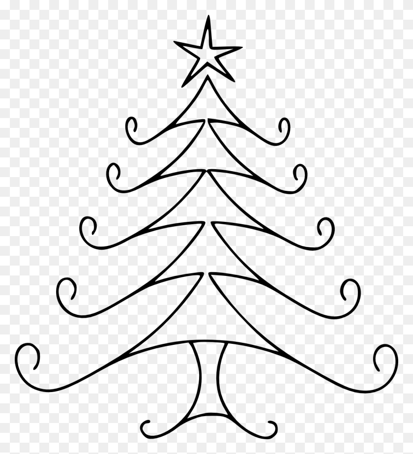1113x1232 Diseños Simples De Navidad - Clipart De Guirnalda De Navidad En Blanco Y Negro