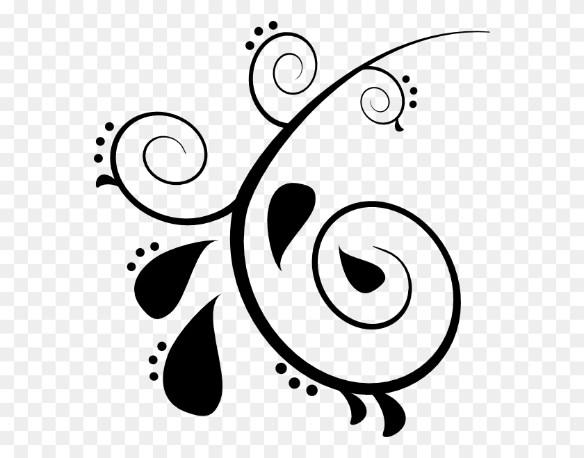 570x599 Simple Clipart Henna - Dream Catcher Clipart Black And White