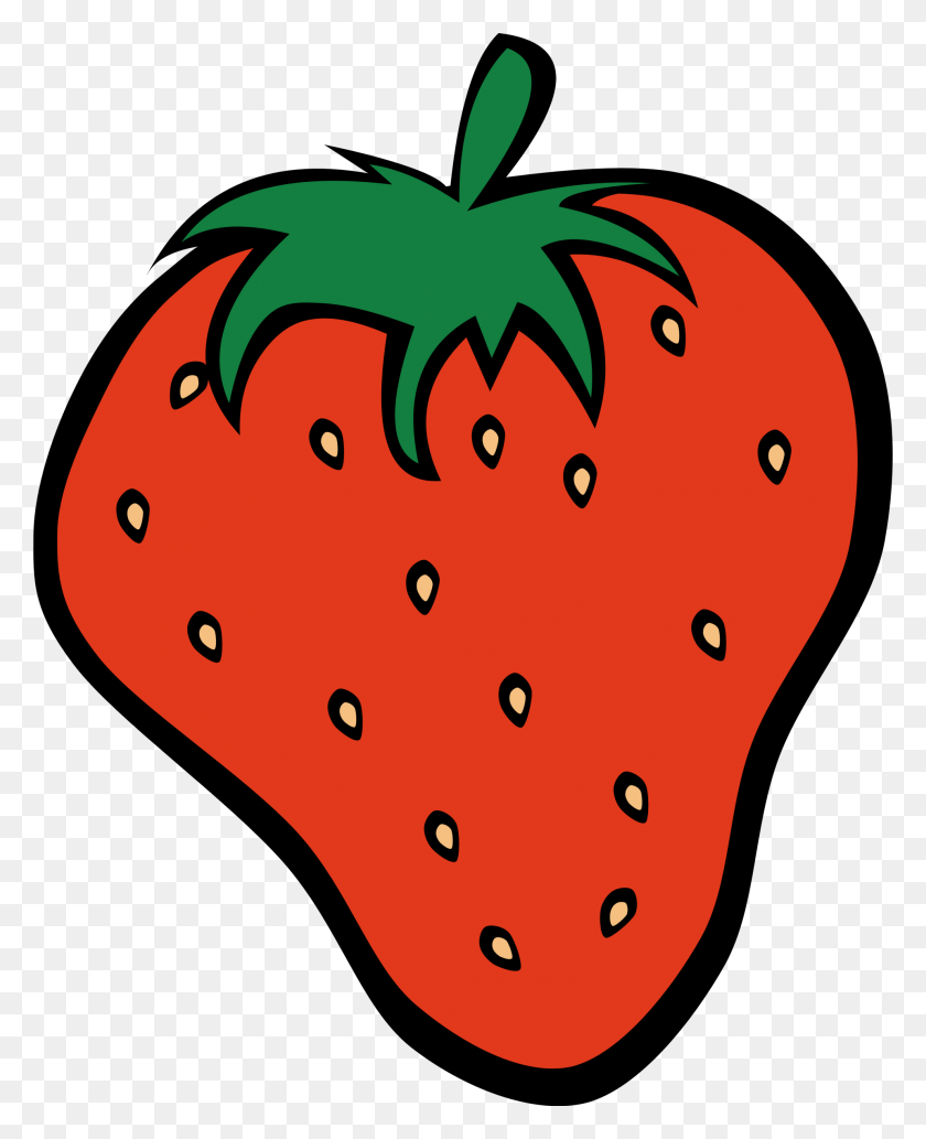 1922x2400 Simple Clipart Strawberry - Strawberry Clipart Black And White