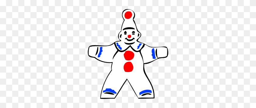 264x297 Simple Clown Figure Clip Art - The Joker Clipart