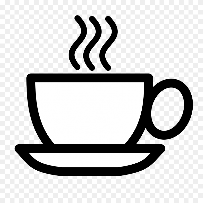1969x1969 Simple Coffee Cup Tattoo - Coffee Icon PNG