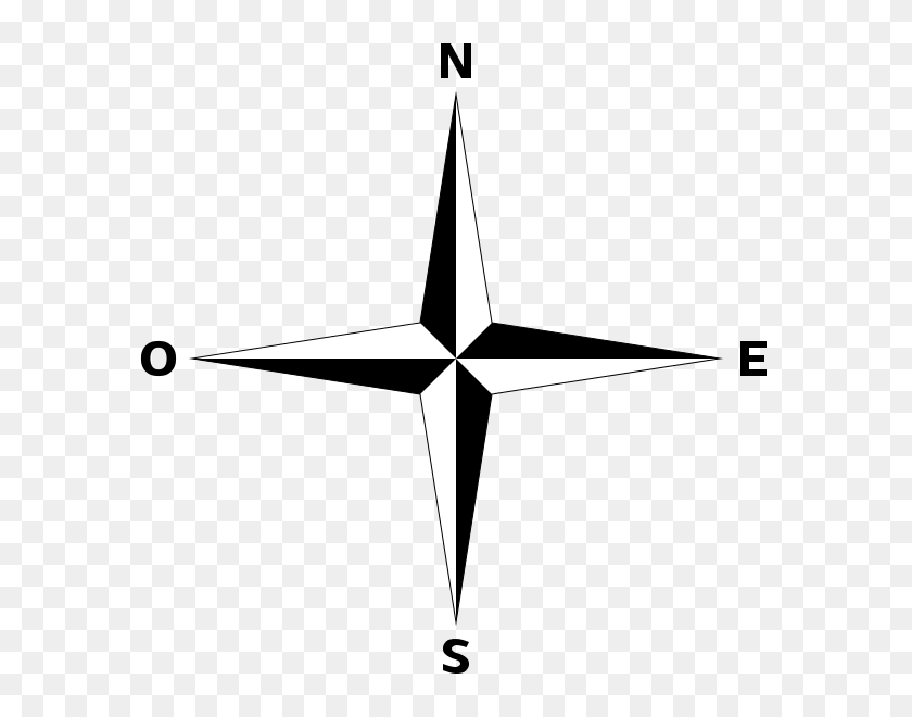 600x600 Simple Compass Rose Fr - Compass Rose PNG