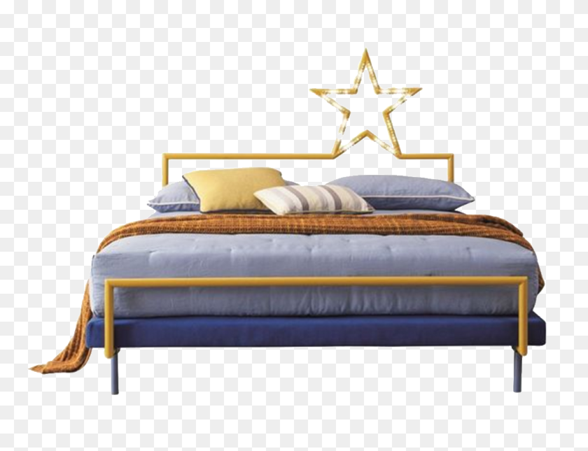 1024x768 Simple Double Bed Png Element Free Png Download Png Vector - Bedroom PNG