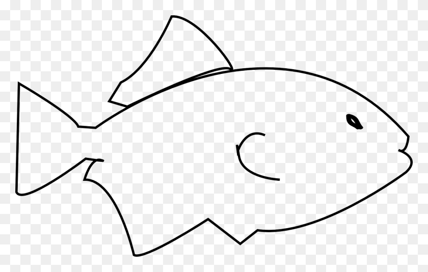 1280x779 Simple Fish Coloring Pages - Fish Clipart Black And White Free