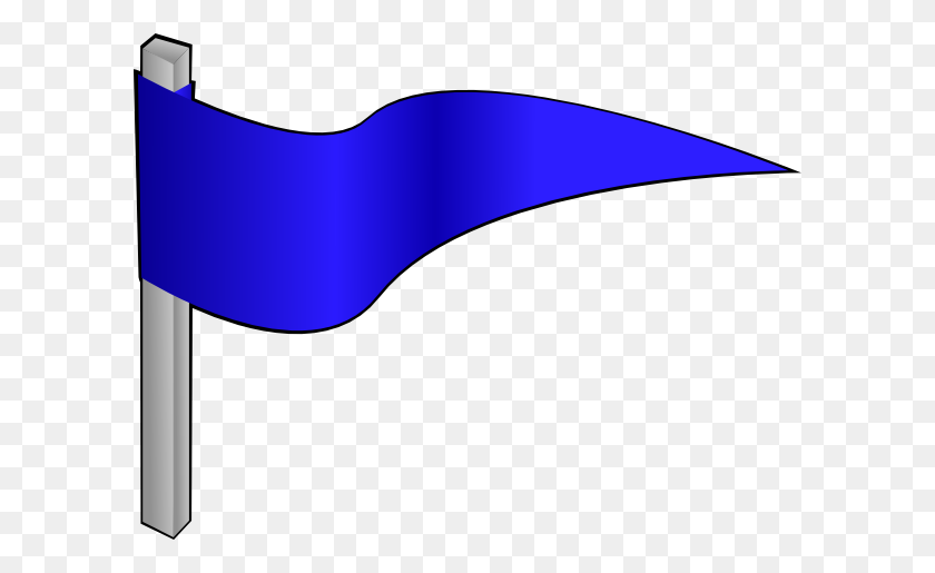 600x455 Simple Flag On A Pole Clip Art Free Vector - Triangle Flag Clipart