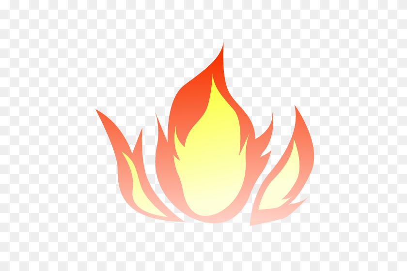 500x500 Simple Flames Border Transparent Background - Flame Clipart Black And White