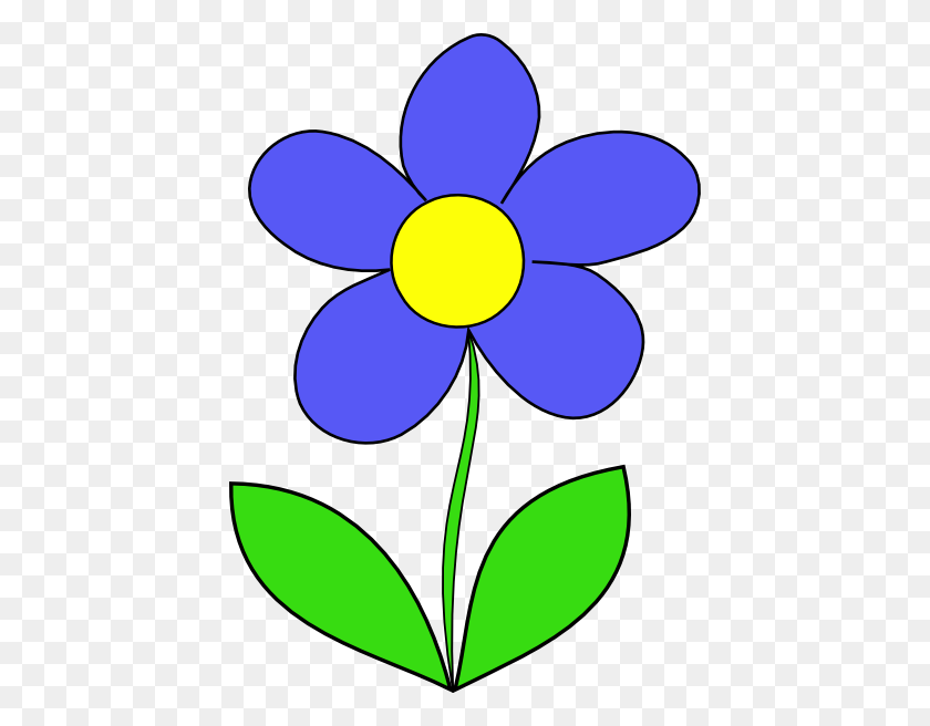 426x596 Simple Flower Clip Art Free Vector - Division Clipart