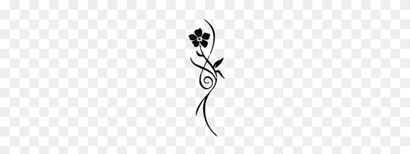 256x256 Simple Flower Tattoo Png Image - Flower Tattoo PNG
