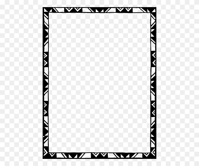 480x640 Simple Frames Design Black - Simple Frame Clipart
