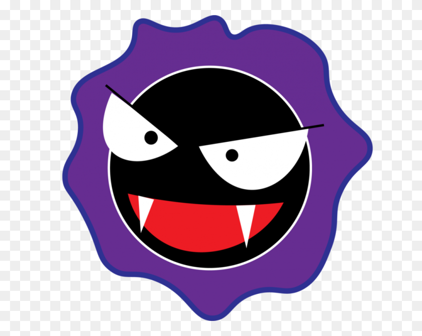 1011x791 Simple Gastly - Gastly PNG