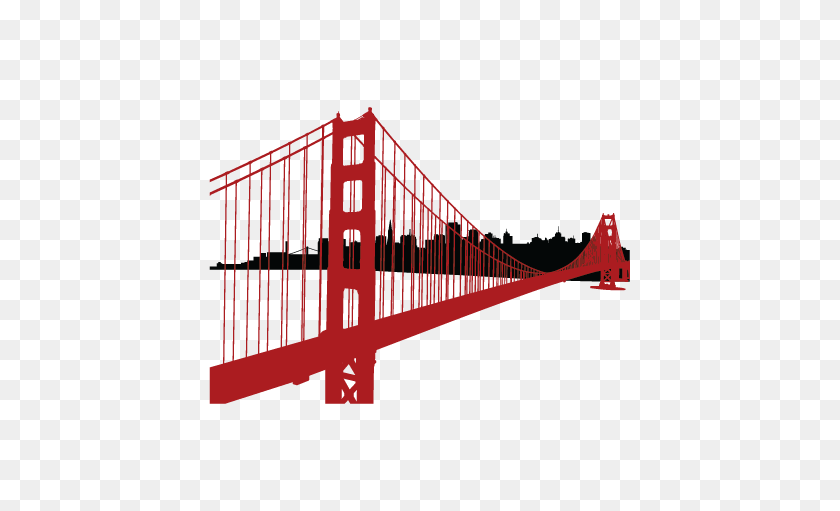 451x451 Simple Golden Gate Bridge Png Transparent Simple Golden Gate - Golden Line PNG