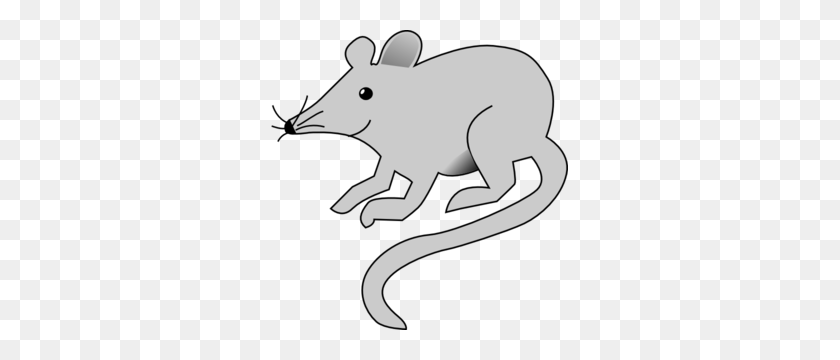 297x300 Simple Gray Mouse Png, Clip Art For Web - Rat Clipart