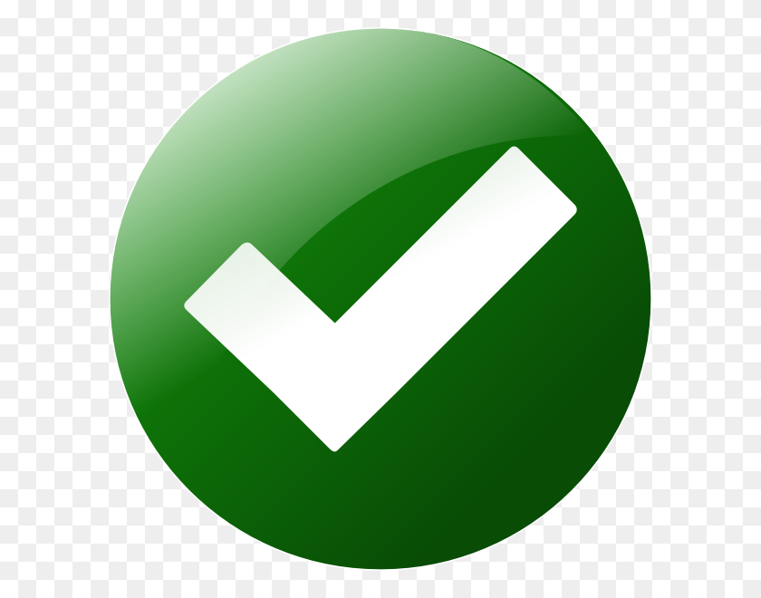 600x600 Imágenes Prediseñadas De Botón De Verificación Verde Simple - Botón Enviar Png