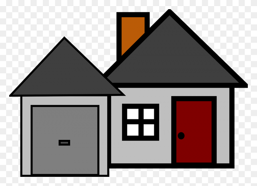 960x676 Simple Grey House Clip Art At Clker Com Vector Online Clipart - Simple House Clipart