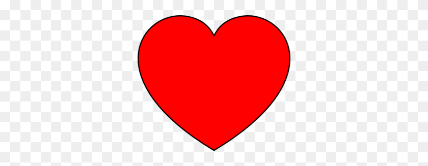 300x267 Простое Сердце С Красной Заливкой Картинки - Сердце С Крыльями Клипарт