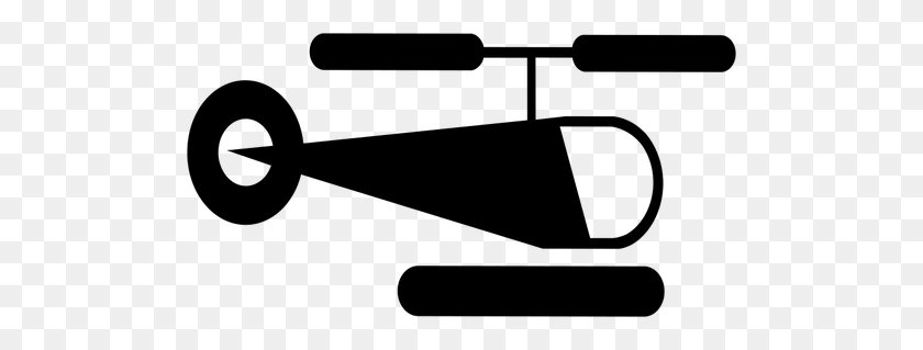500x259 Simple Helicopter - Blackhawk Clipart