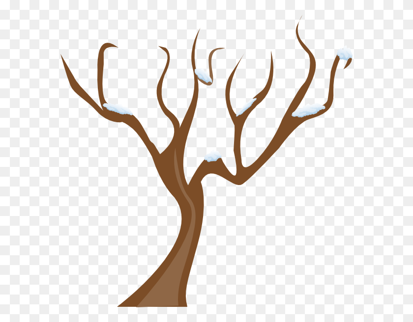 594x596 Simple Leafless Tree Clip Art - Leafless Tree Clipart