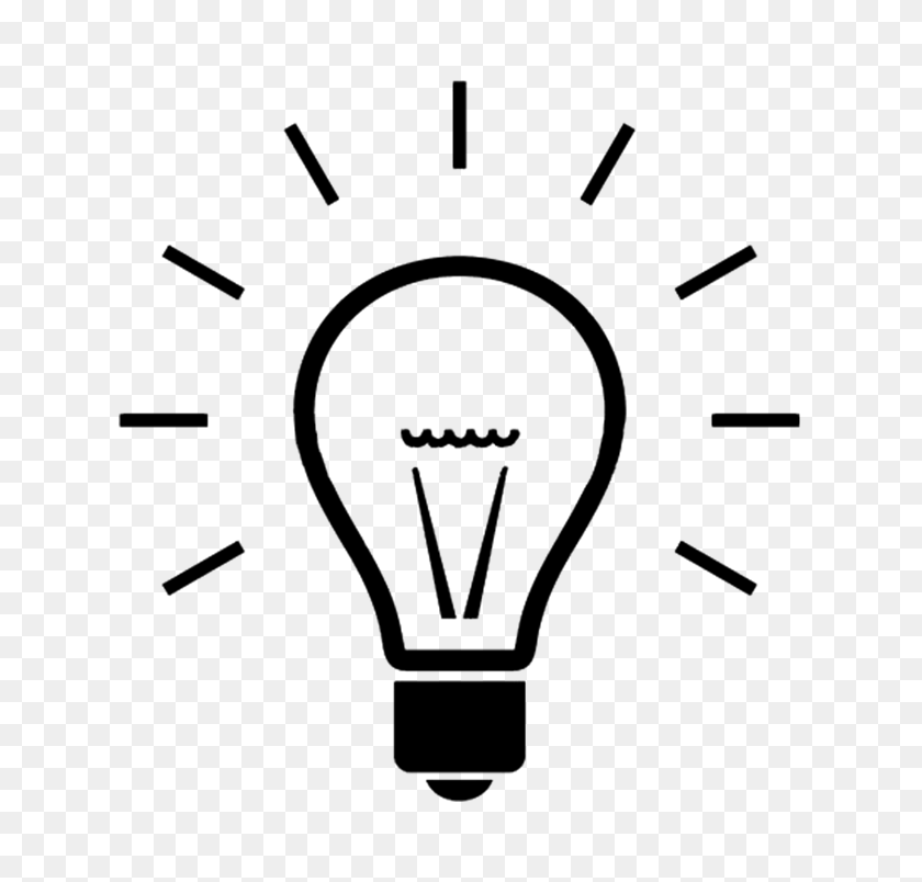717x744 Simple Light Bulb Graphic - Simple PNG