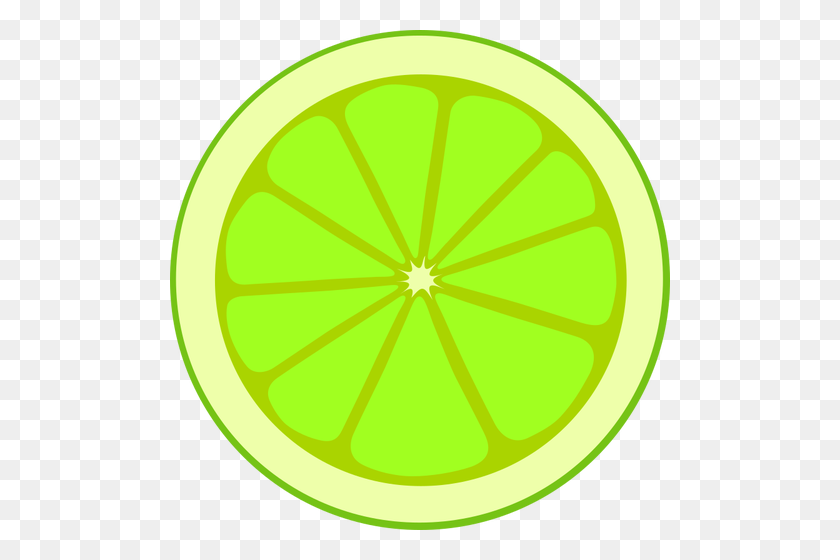 500x500 Simple Lime Section - Lime Wedge Clipart