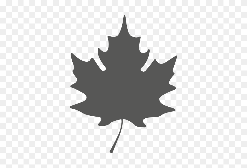 512x512 Simple Maple Leave Silhouette - Leave PNG