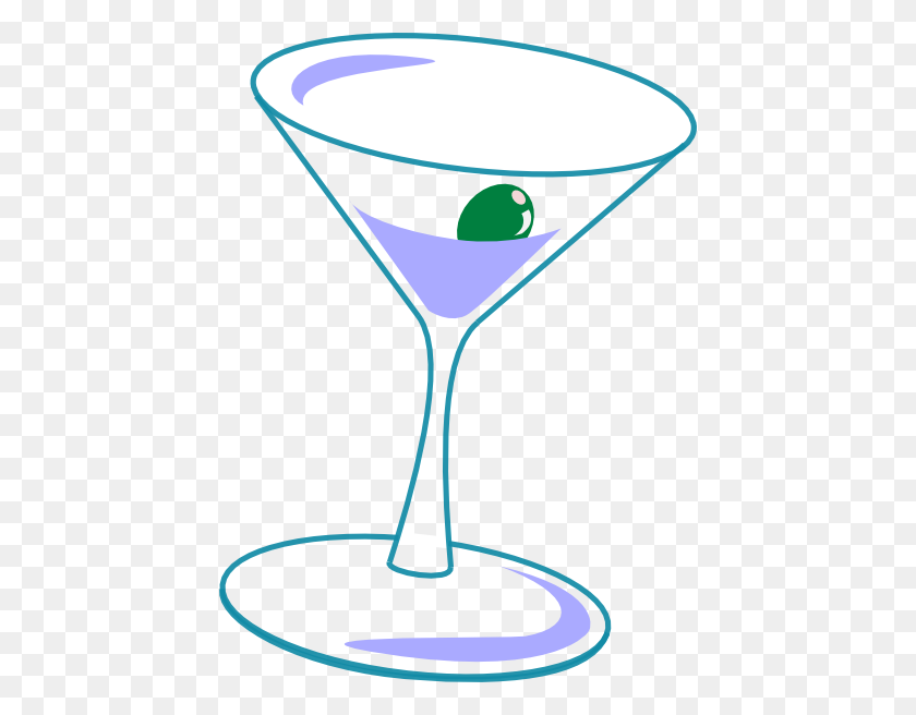 438x596 Simple Martini Glass Png Clip Arts For Web - Martini Glass PNG