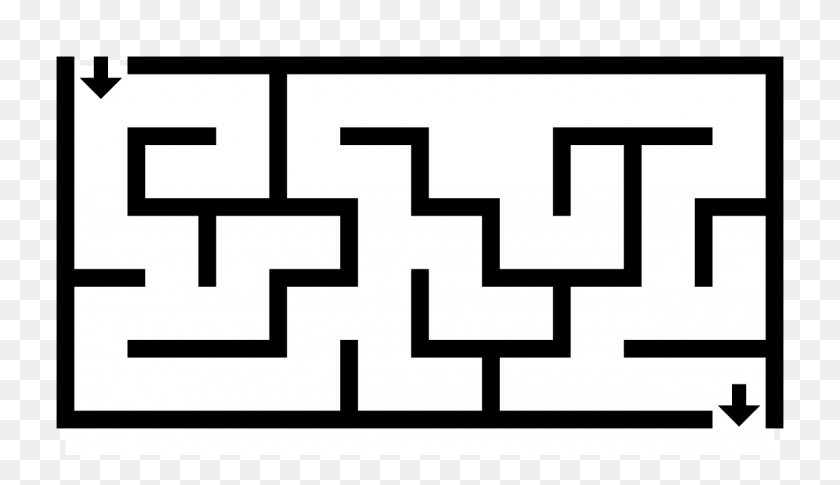 1280x698 Simple Maze - Maze PNG