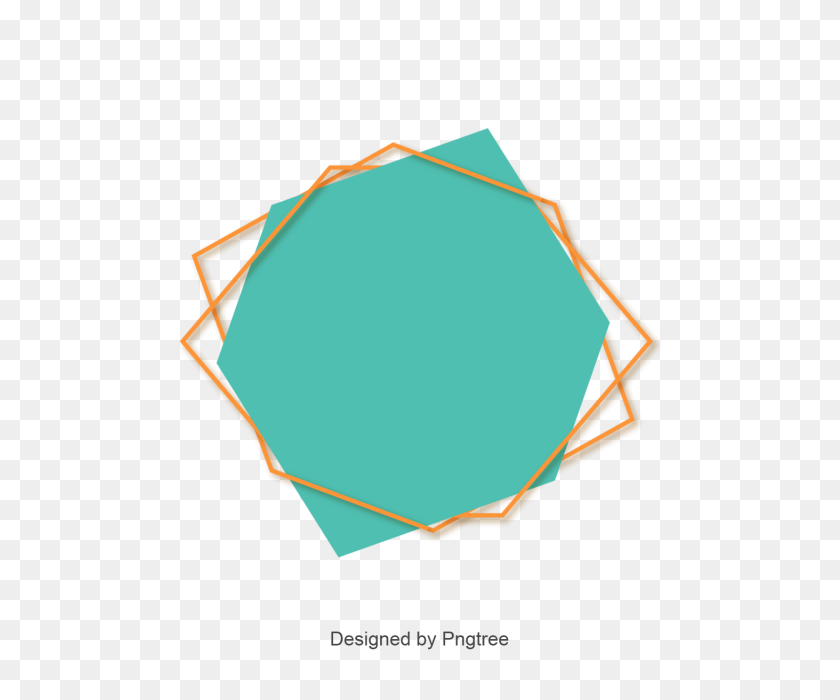 640x640 Simple Polygonal Border, Simple Border, Blue Border, Frame Vector - Frame Vector PNG