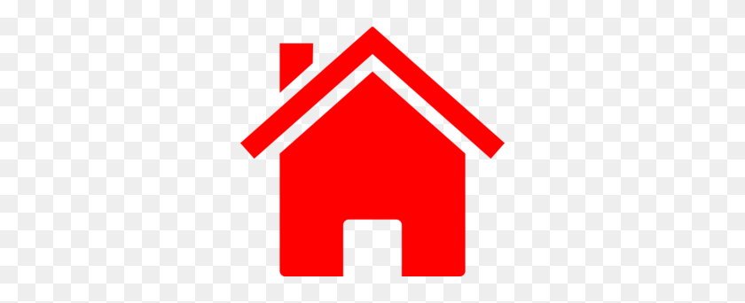 298x282 Simple Red House Clip Art - Simple House Clipart