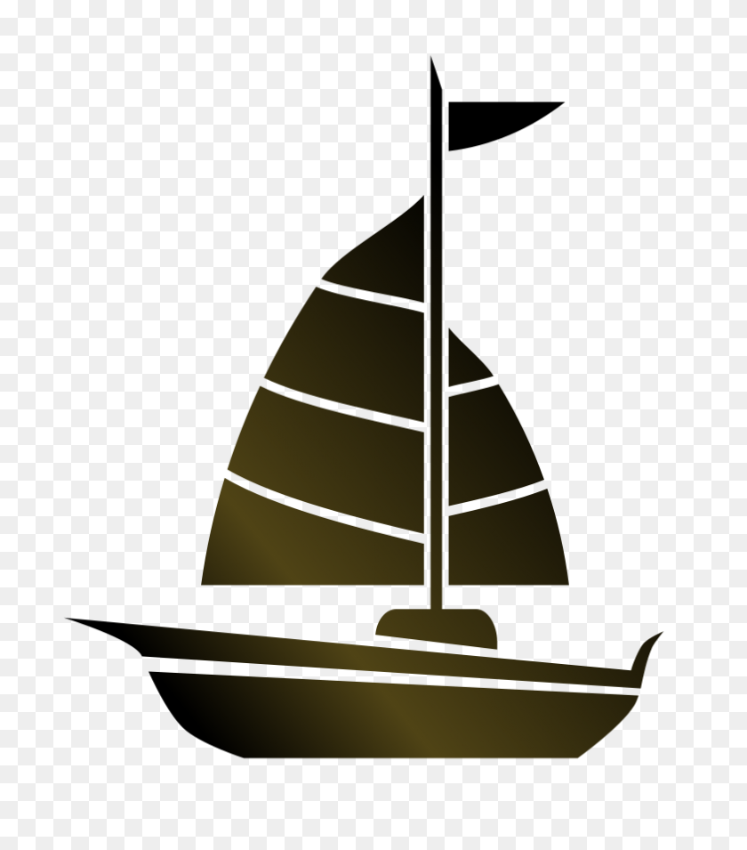 784x900 Simple Sailboat Png Clip Arts For Web - Sail Boat PNG