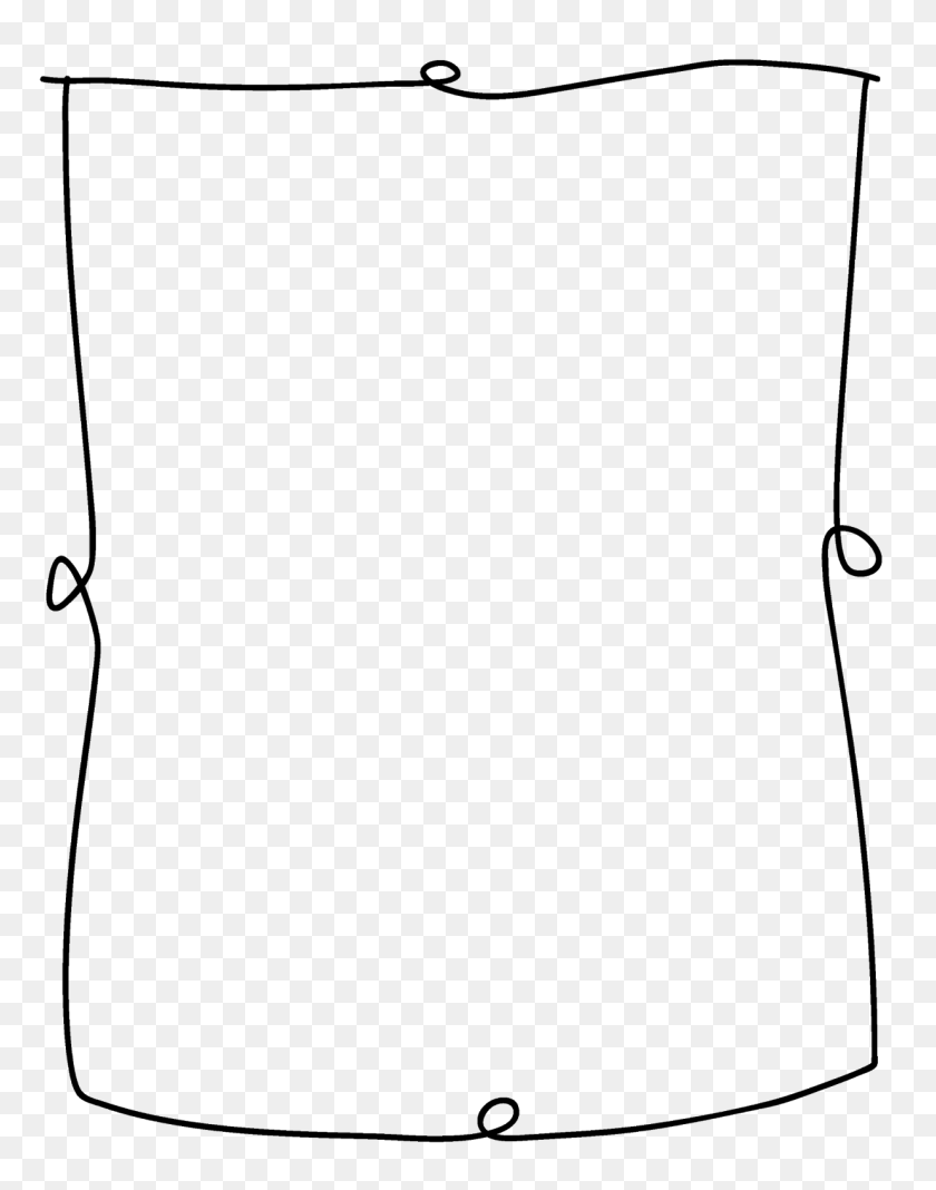 Simple Scroll Border Clipart - Scroll Border PNG