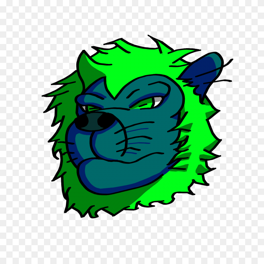 1500x1500 Simple Shading Lion Head - Lion Head PNG