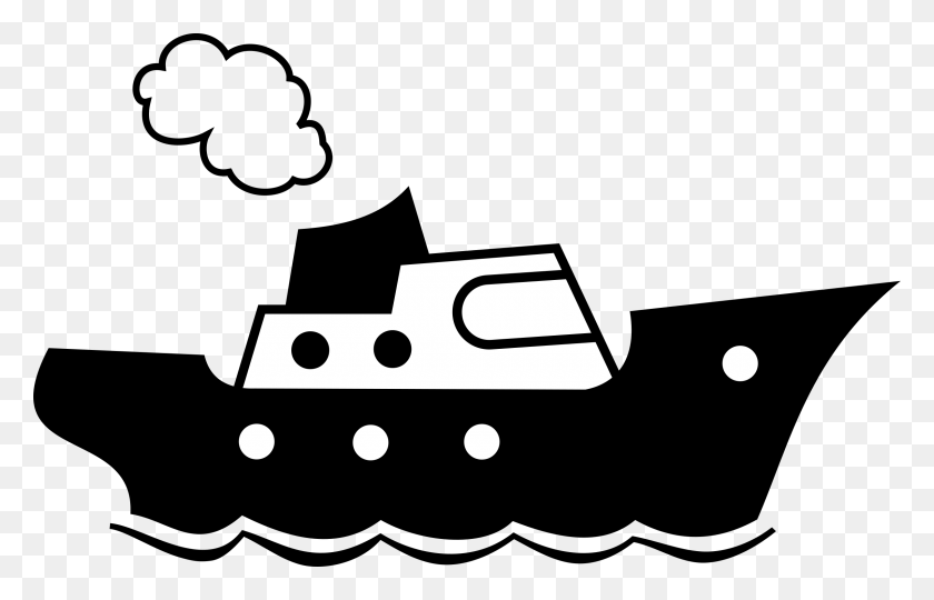 2400x1479 Simple Ship Icons Png - Sinking Ship Clipart