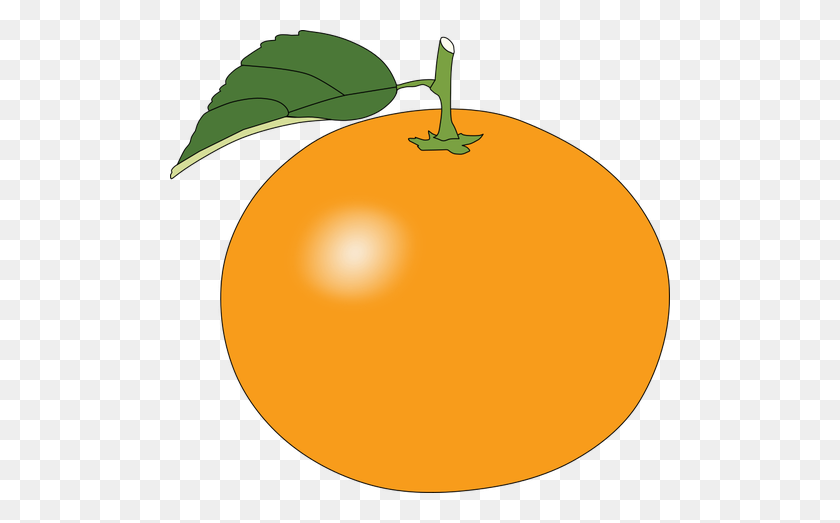 500x463 Naranja Dulce Simple - Clipart De Pomelo