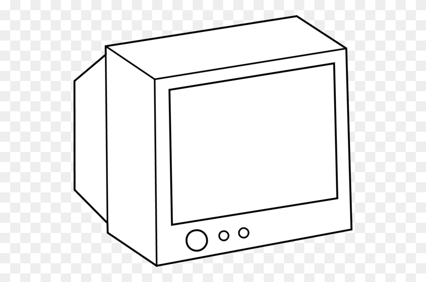 550x497 Simple Television Coloring Page - Phantom Clipart