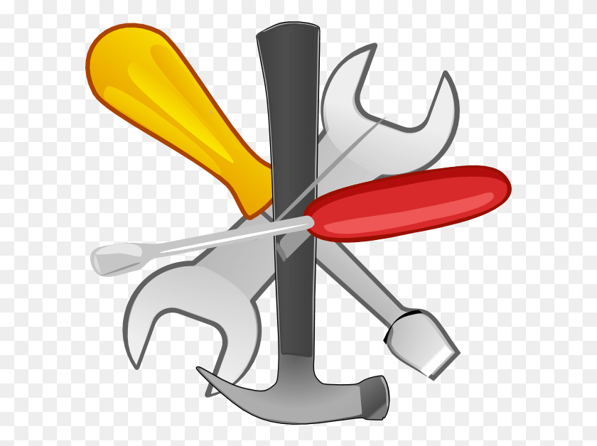 600x568 Simple Tool Cliparts - Crescent Wrench Clipart