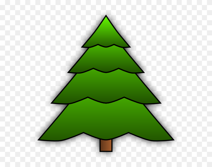 600x600 Simple Tree Clip Art - Simple Christmas Clipart