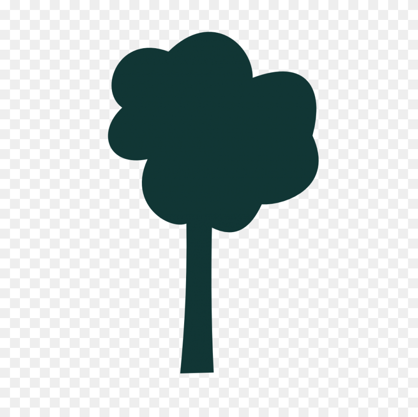 1000x1000 Simple Tree Outline - Simple Cross Clipart
